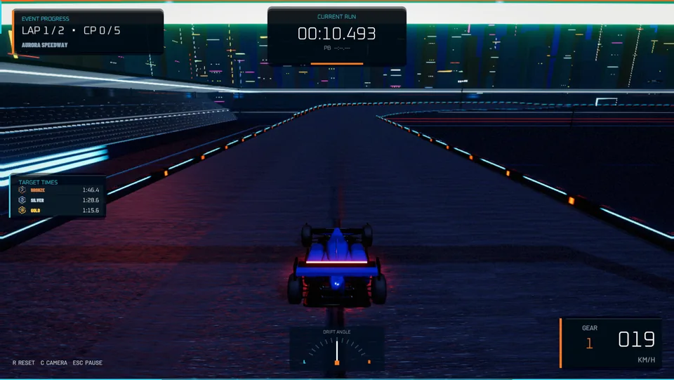 Trial Mania: freshly captured playable development build
